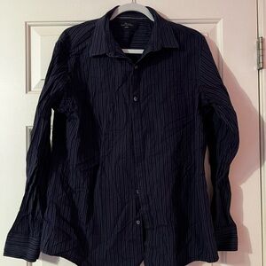 Men’s Marc Anthony Navy Striped Shirt